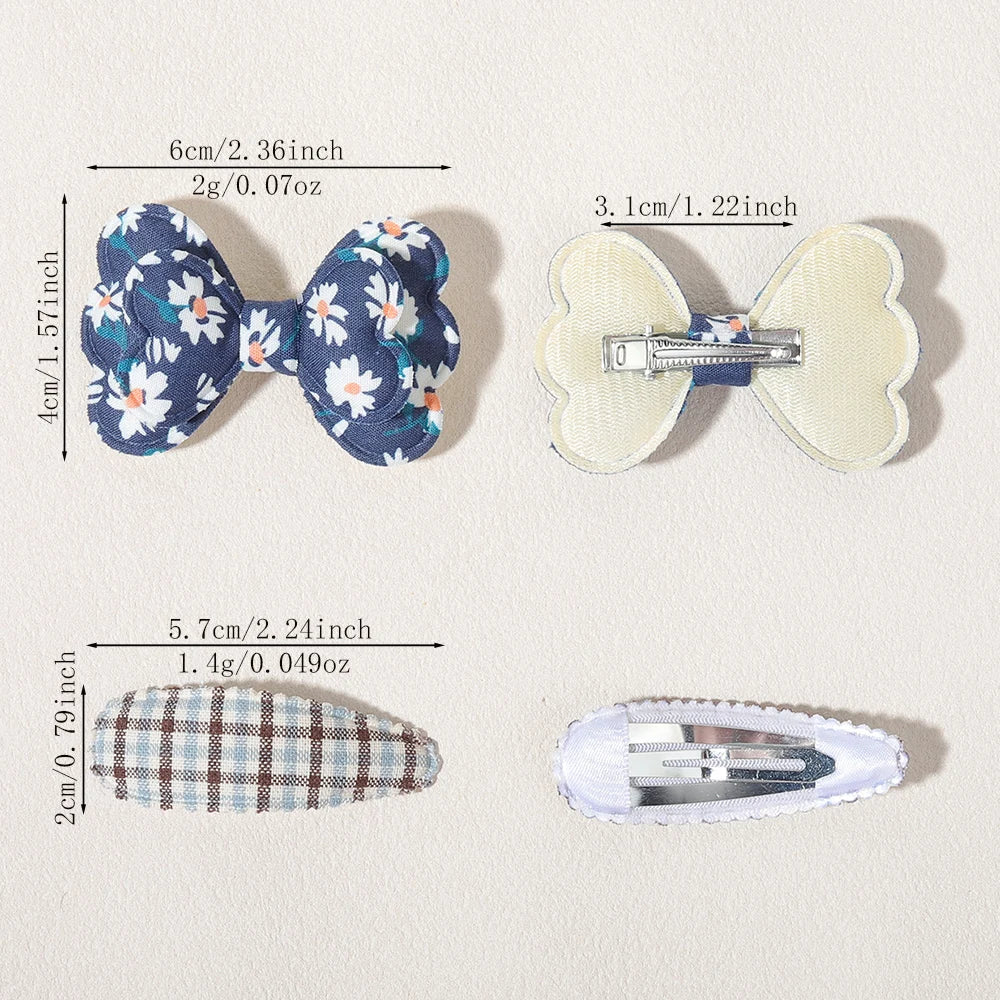 16pcs Girl Bow Hair Clips Cute Candy Color New Year New Style BB Clips Bowknot Kid Hairpins Barrettes Baby Hair Accessories Gift