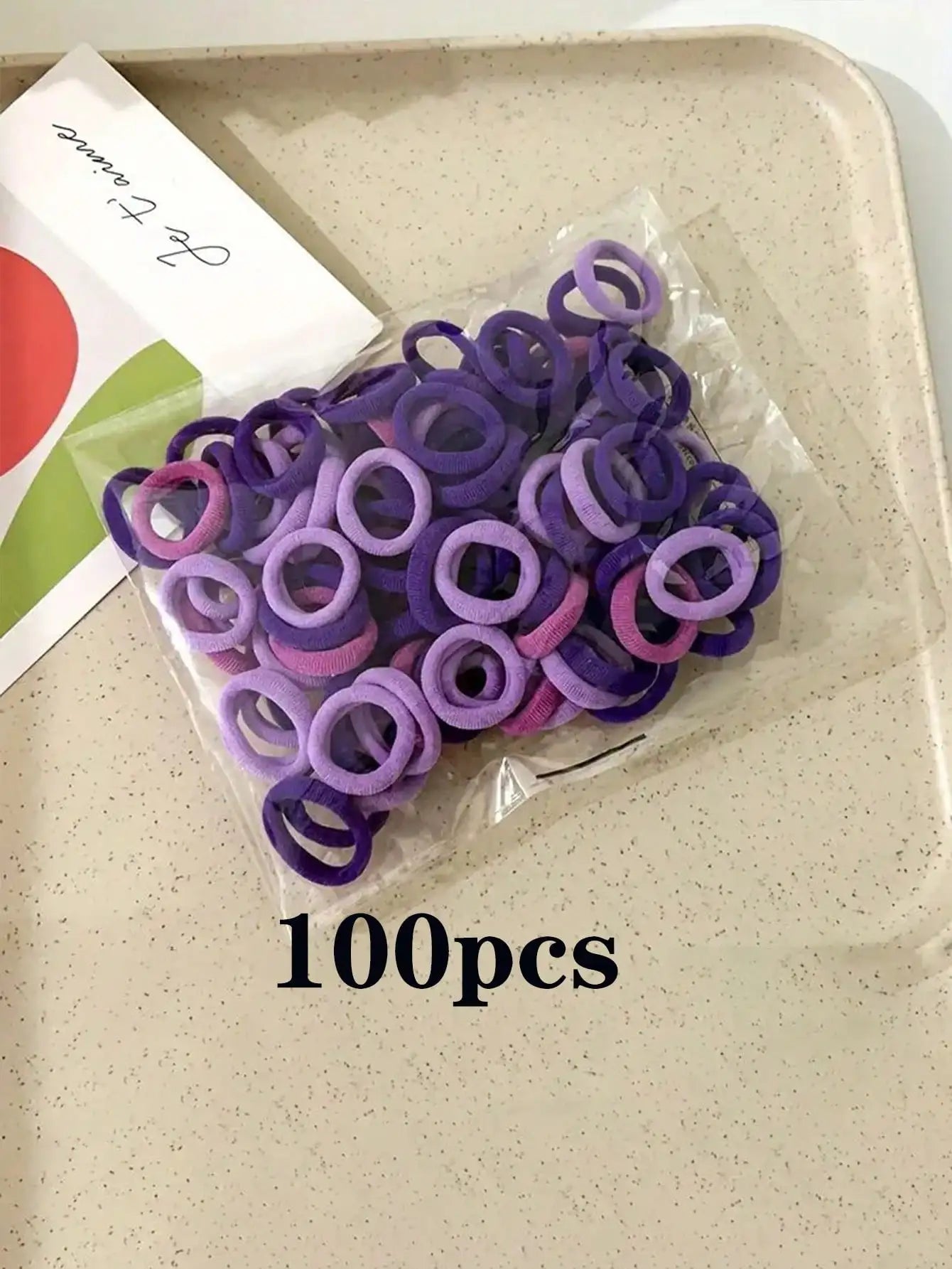 100Pcs Girls Elastic Hair Ties Colorful Nylon Small Hair Tie For Teen Ponytail Holder Scrunchie Teen Hair Accessories