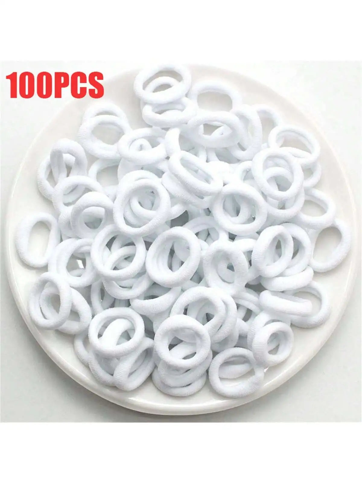 100Pcs Girls Elastic Hair Ties Colorful Nylon Small Hair Tie For Teen Ponytail Holder Scrunchie Teen Hair Accessories