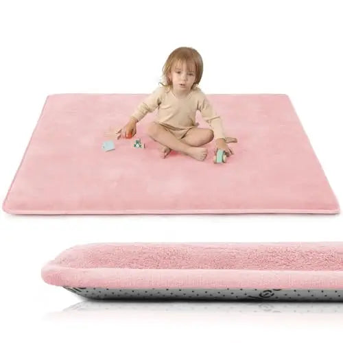 2cm Large Solid Casual Non-slip Carpet Living Room Thick Foam Baby Play Mat Soft for Kids Coral Velvet Rug Yoga Mats
