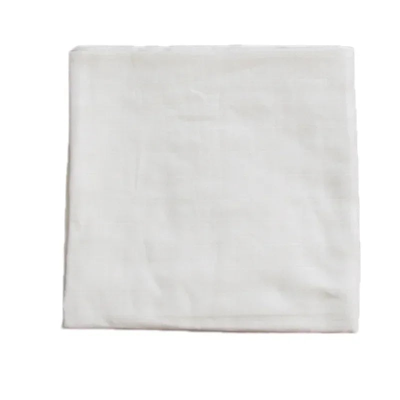 Baby Swaddle Bamboo Cotton Blanket Wrap Gauze Feeding Scraf Burp Cloths Bath Towel Baby Swaddle Small Size Solid Color BabyStuff