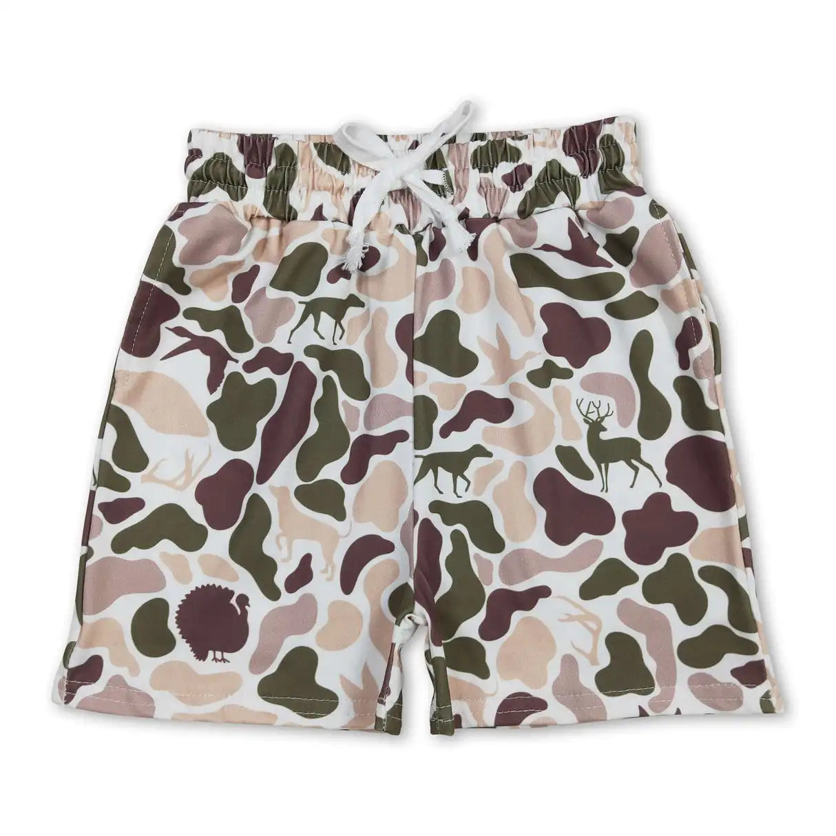 Sibling Colors Baby Boys Southern Camo Pockets Shorts Bottoms