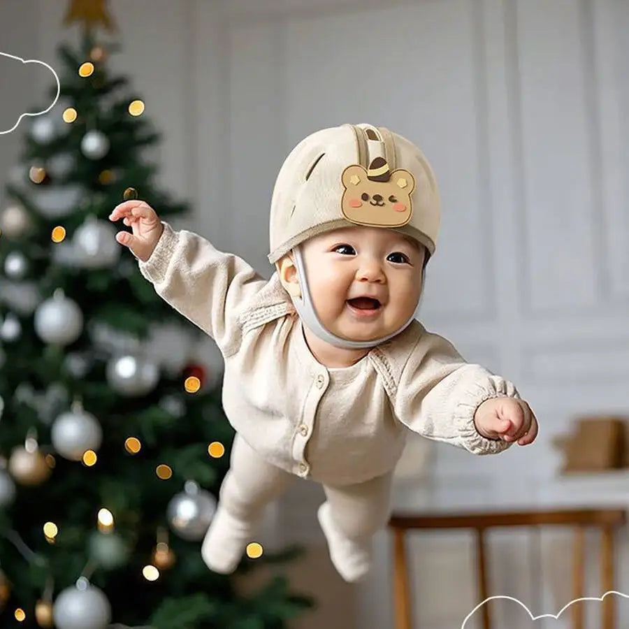 1Pc Baby Anti-Fall Head Protection Cap, Baby Anti-Collision Head Cushioning Protective Cap - Soft and Comfortable Padding, Cute Cartoon Breathable Design, Suitable for Newborns Crawling, Learning to Walk, and Beginners!