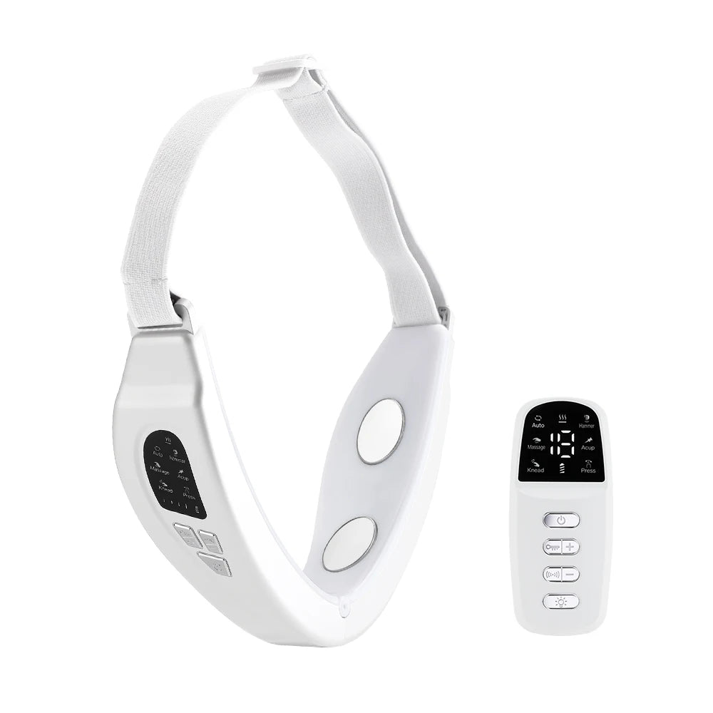Face lifting Device Red Light Skin Rejuvenation V Face Massager Double Chin Lift Up with Remote Control Facial Beauty Instrument