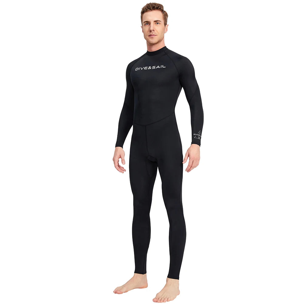 Men Diving Skin Clothes Long Sleeve Sunscreen Snorkeling Surfing Swimsuit Cold Proof Elastic Anti-scratch Water Sports Equipment