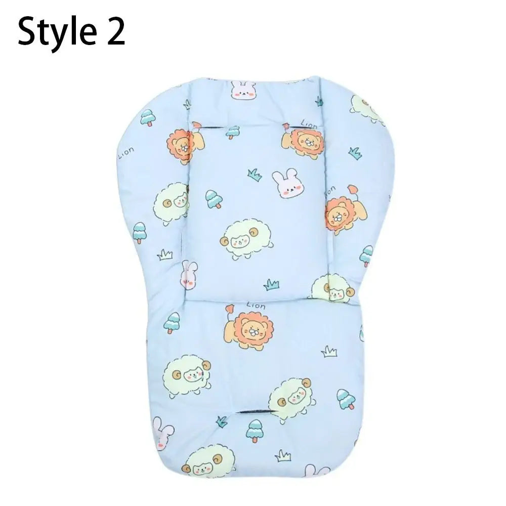 Baby Stroller Seat Cushion Pattern Stroller Accessories Cotton Seat Pad for All Seasons Carriages Pram Buggy Car General Mat