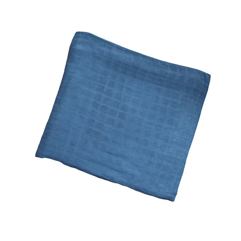 Baby Swaddle Bamboo Cotton Blanket Wrap Gauze Feeding Scraf Burp Cloths Bath Towel Baby Swaddle Small Size Solid Color BabyStuff