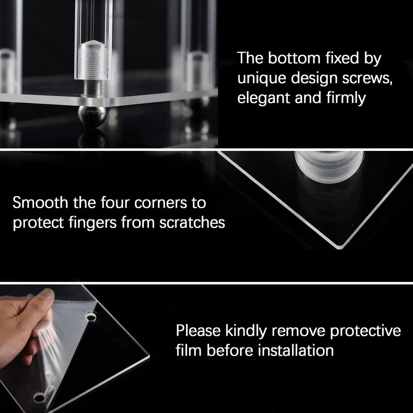Clear Acrylic Candelabra 7 Arms Tall Candle Holder for Wedding Centerpiece Table Decor Transparent Candlestick Party Birthday Event