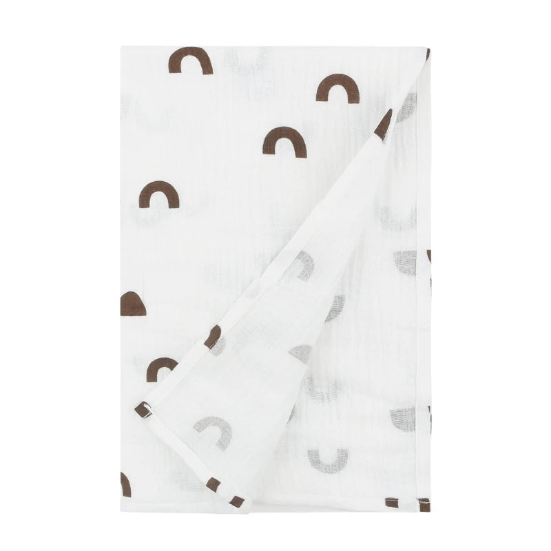 Baby Muslin-Towel Cotton Swaddle Blanket Infant Summer Thin Quilt High Absorbent Bath Towel Air Conditioned Room Blanket