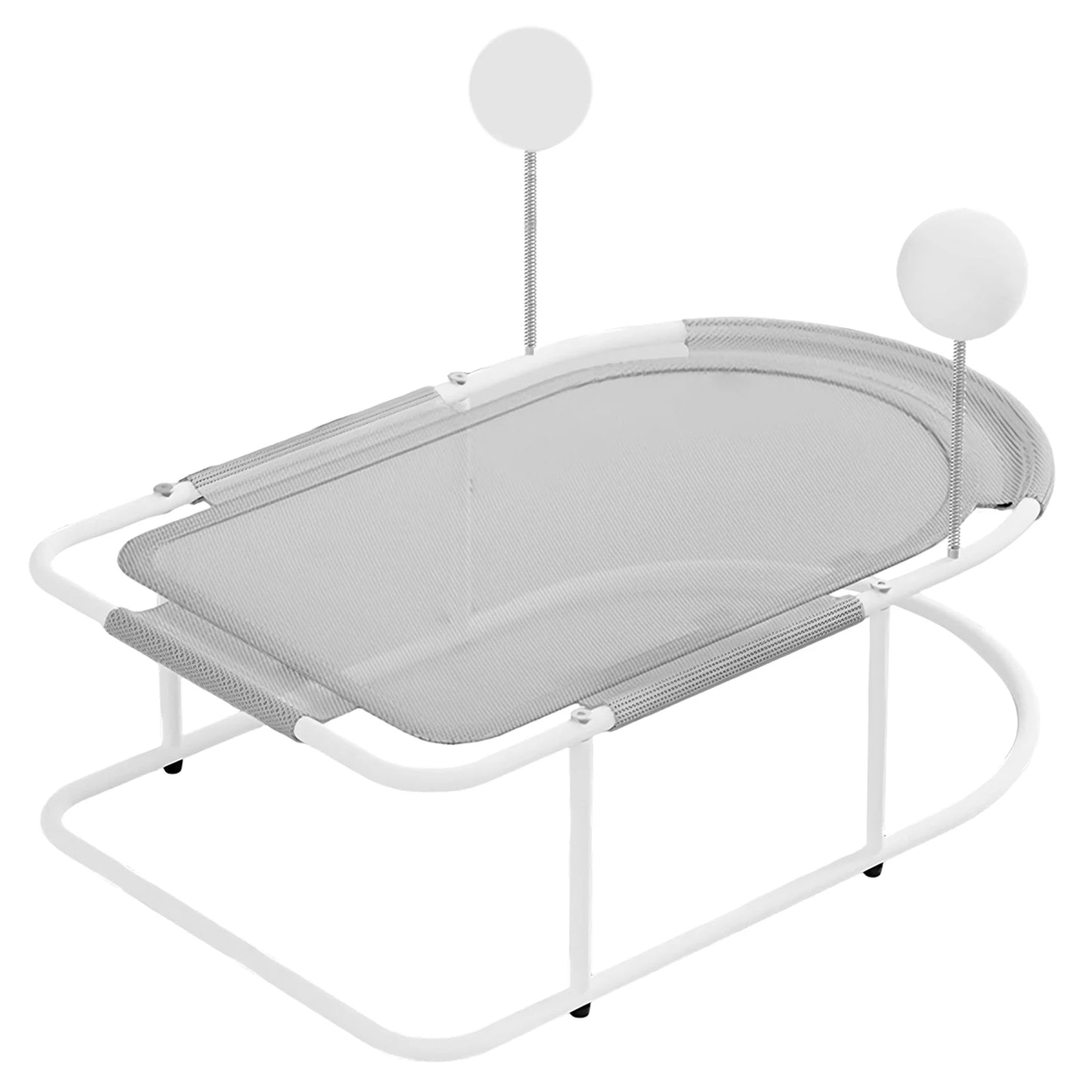 Free-Standing Elevated Cat Bed With Washable Breathable Mesh for Pets (Grey)