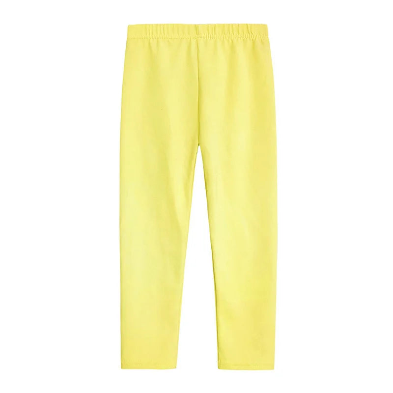 Spring Summer Baby Girls Leggings Cotton Soft Elastic Candy Color Kids Tight Pants