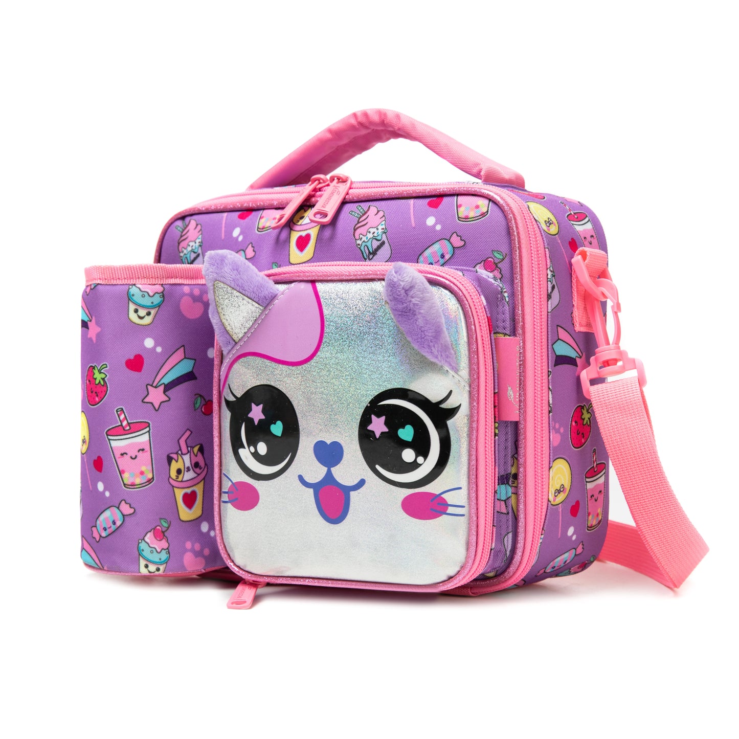 MYHSBYO Cute Animal Kids Lunch Bag Set Washable Lunch Bag Reusable Leakproof Bag for School & Nursery It's Beautiful for Girls