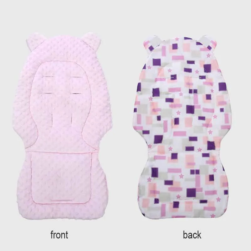 Baby Stroller Seat Cushion Cotton Infant Double-sided Seat Pad Thick Warm Universal Child Cart Mattress Mat Stroller Accessories