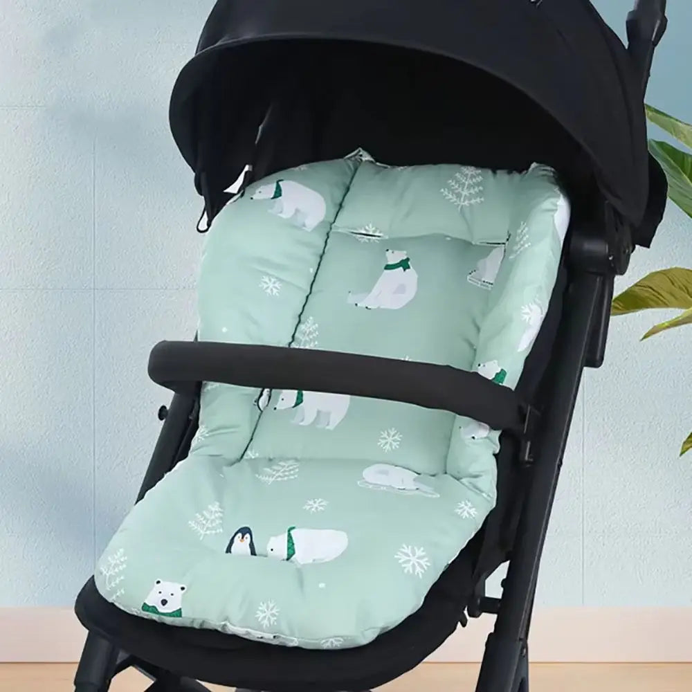 Baby Stroller Seat Cushion Pattern Stroller Accessories Cotton Seat Pad for All Seasons Carriages Pram Buggy Car General Mat