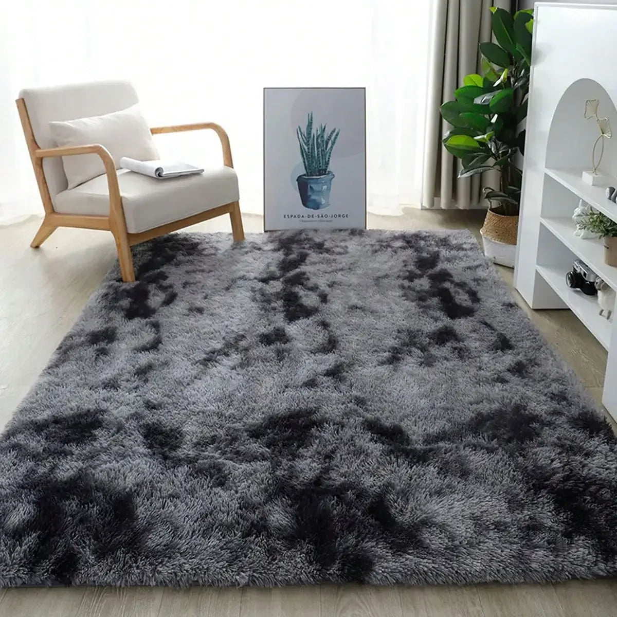 eluckya Plush And Thick Long-Pile Carpet, Super Soft And Comfortable Rug, Non-Slip Thick Pile Carpet, Suitable For Bedrooms, Living Rooms, Bathrooms, Dorm Rooms, Room Decor, Kitchen Essentials, Family Gatherings, Valentine's