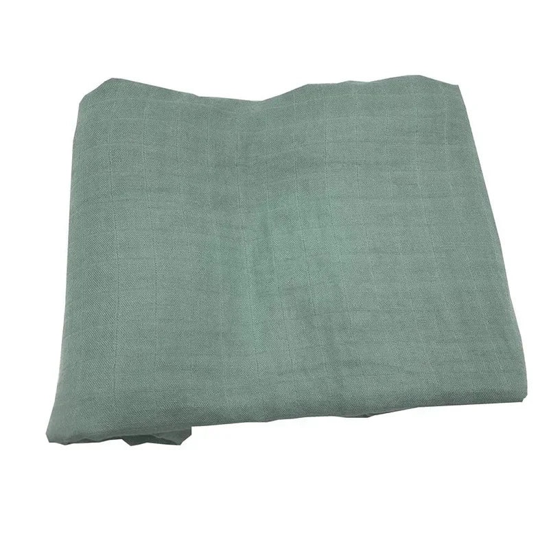 Baby Swaddle Bamboo Cotton Blanket Wrap Gauze Feeding Scraf Burp Cloths Bath Towel Baby Swaddle Small Size Solid Color BabyStuff
