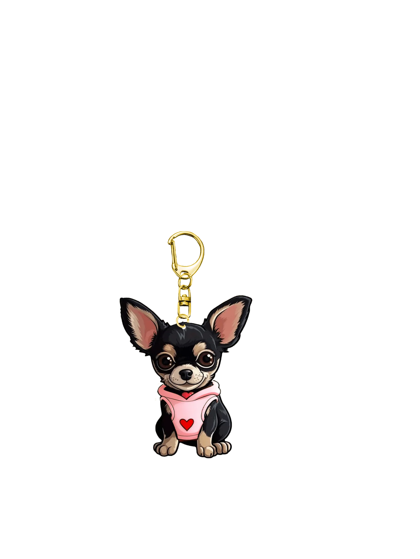 Acrylic Dachshund Keychain Charm For Bags Backpacks Cars Home Decor Pet Lover Gift
