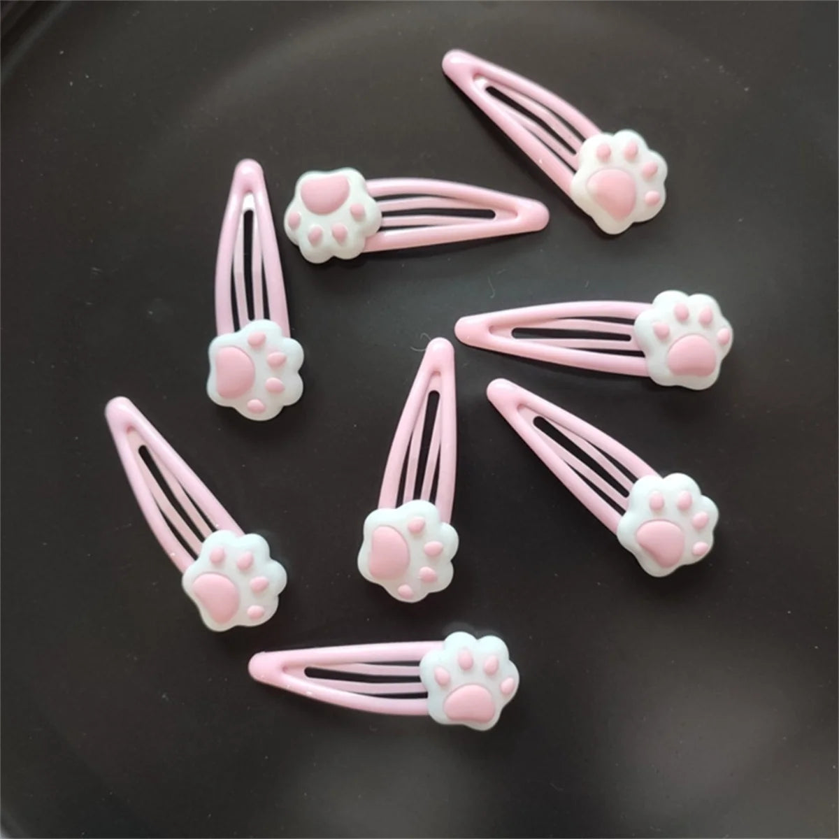 Y2K Cartoon Cat Paw Hair Clip Headwear - Stylish Travel Hairpins & Headdress Hairclip for Girls Fashionable Hair Accessories