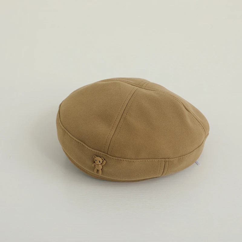 Kids Beret Hats Fashion Retro Boy Girl Autumn Winter Warm Caps Beanies Korean Children Artist Painter Caps 4-10Y