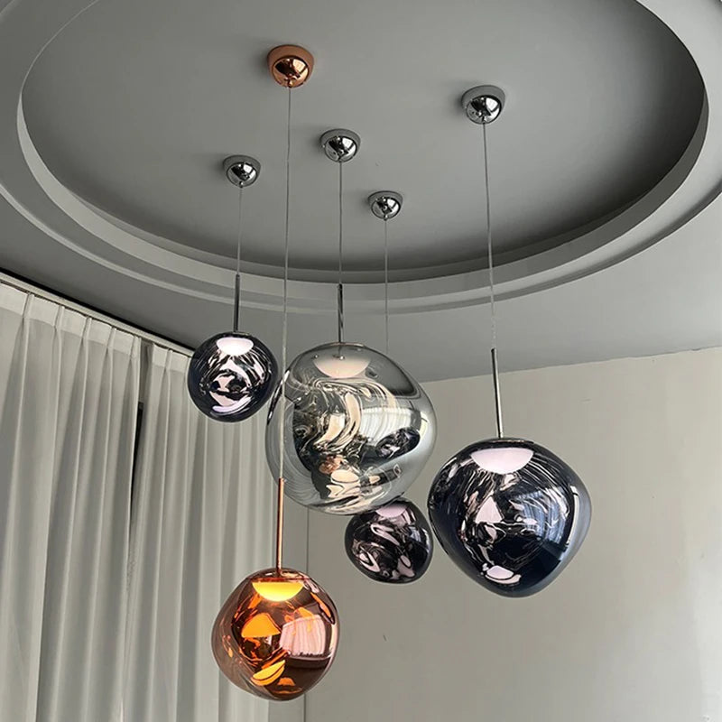 Original LED Pendant Lights Lava Lamp PVC Lighting for Living Room Indoor Decor Home Fixtures Loft Kitchen Hanging Lamp