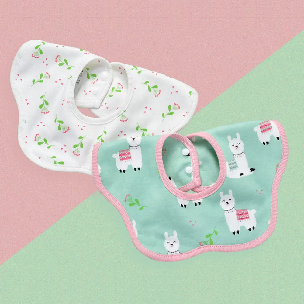Insular 2pcs Baby Bibs 360 Degree Rotation Muslin Baby Kids Bandana Burp Cloth Soft Newborn Infant Saliva Towel Baby Stuff