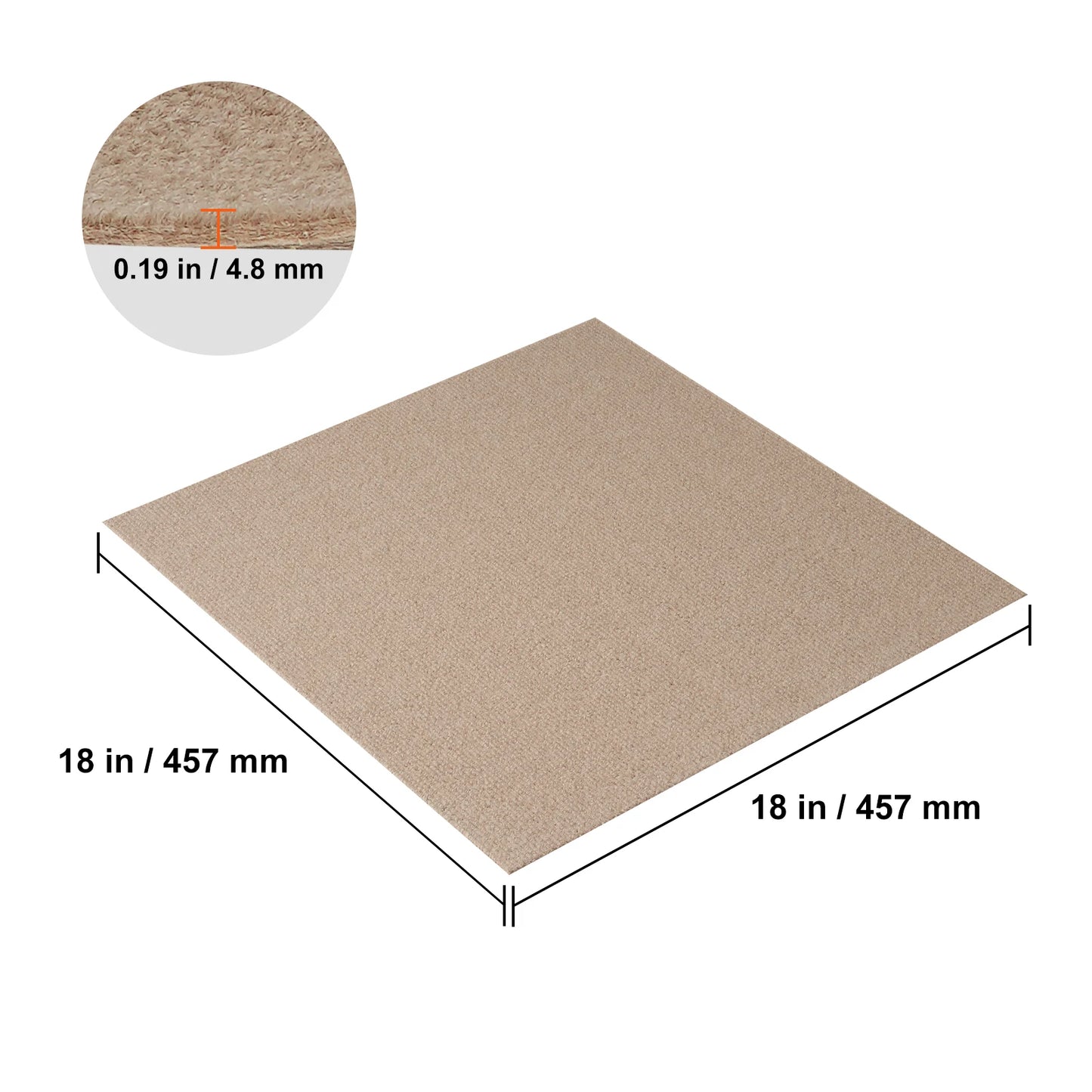 Carpet Tiles Peel & Stick Self Adhesive Carpet Floor Tile Soft Padded Carpet Tiles Bedroom Living Room Indoor Outdoor
