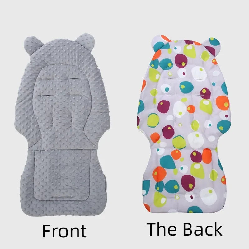Baby Stroller Seat Cushion Cotton Infant Double-sided Seat Pad Thick Warm Universal Child Cart Mattress Mat Stroller Accessories