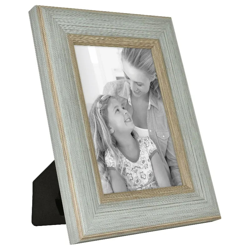 5x7 Teal Elegant Picture Frame for Tabletop and Wall Display
