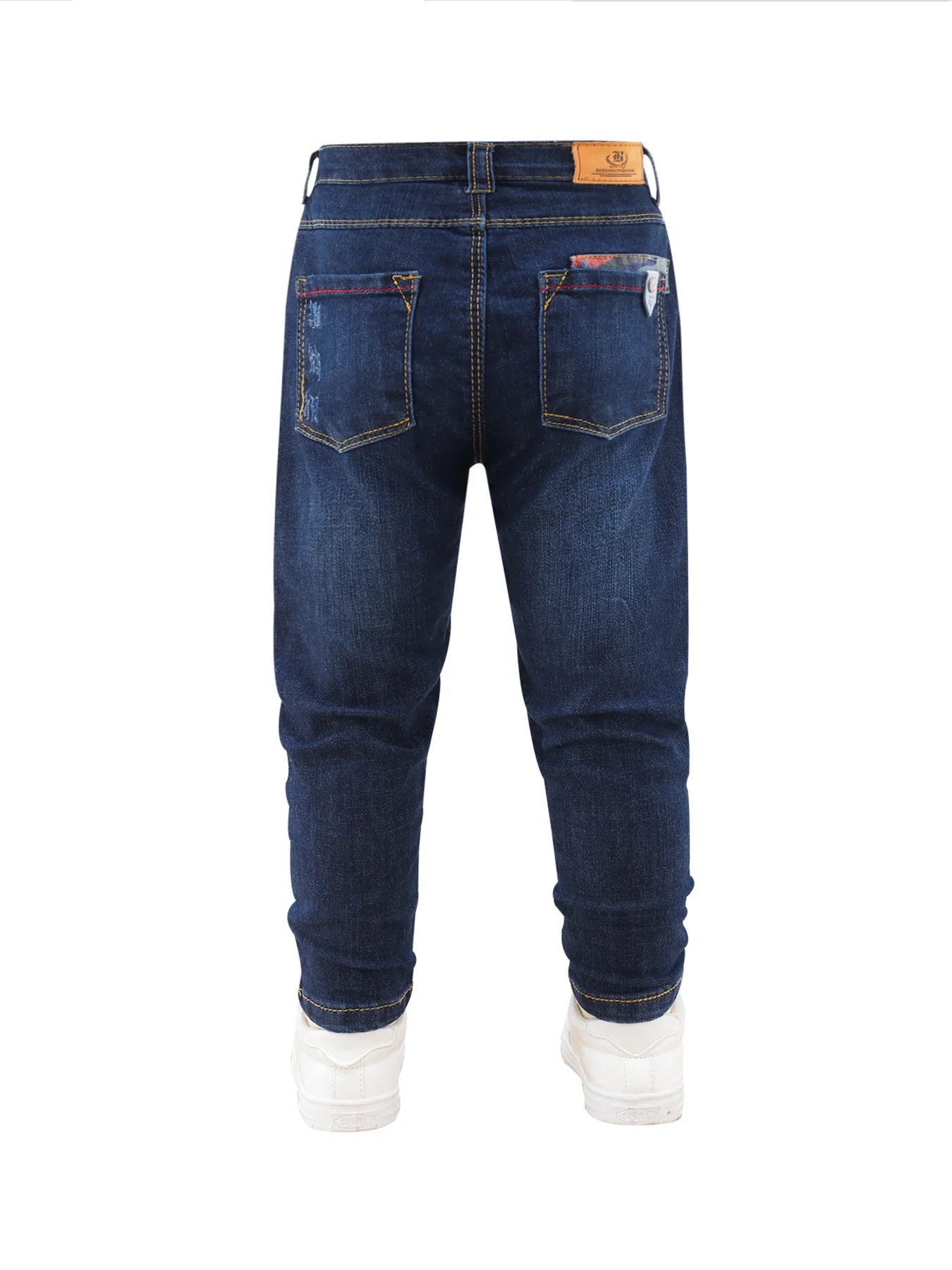 Boys 2-14T Stretch Denim Jeans - Premium Cotton Blend Regular Straight-Fit, Comfortable for All-Day Play