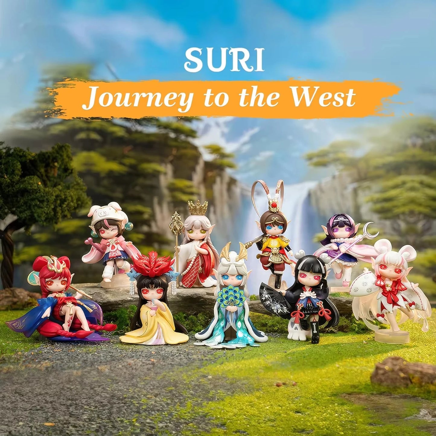 Rolife Suri Blind Box Suri's Journey to the West Action Figure Collectible Doll Toys Surprise Box Gift for Kids Friends Adults