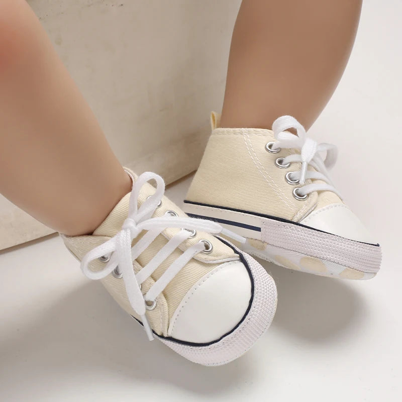 Infant Toddler Anti-slip Baby Shoes Baby Canvas Classic Sneakers Newborn Star Sports Shoes Baby Boys Girls First Walkers Shoes