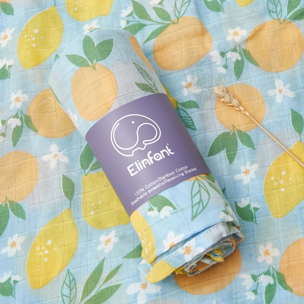 Elinfant Baby Swaddle Blanket All Season Breathable Blankets Newborn Bath Towel Various Patterns Multifunctio Use In Daily Life
