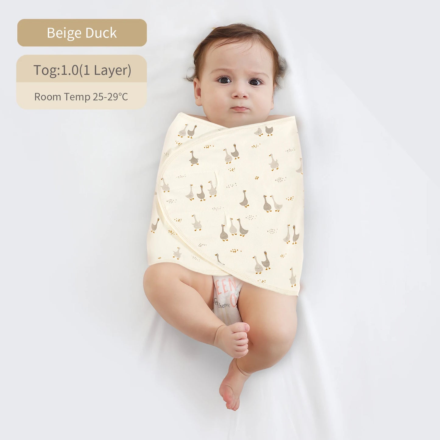Bilayer Baby Newborn Baby Swaddle Tie Anti startle jump Summer Thin Cotton Soft Diaper Changing Bag