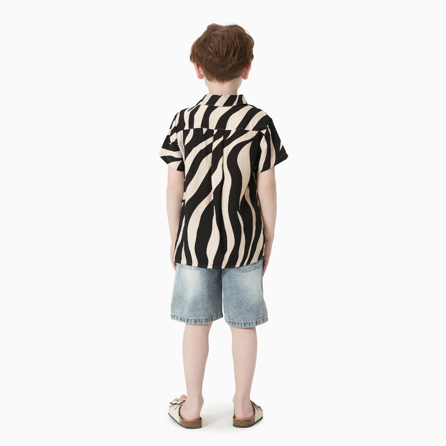 Striped Casual Boys' Short Sleeve Shirt