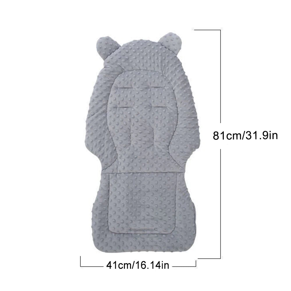 Baby Stroller Seat Cushion Cotton Infant Double-sided Seat Pad Thick Warm Universal Child Cart Mattress Mat Stroller Accessories