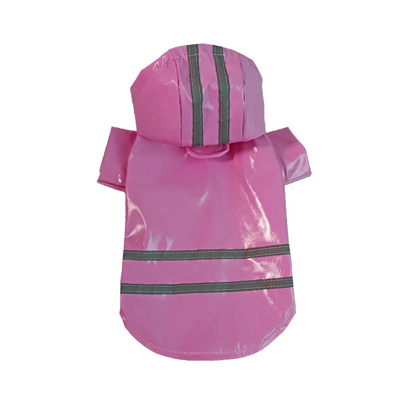 Summer Outdoor Puppy Pet Rain Coat S-XL Hoody Waterproof Jackets PU Raincoat for Dogs Cats Apparel Clothes Wholesale