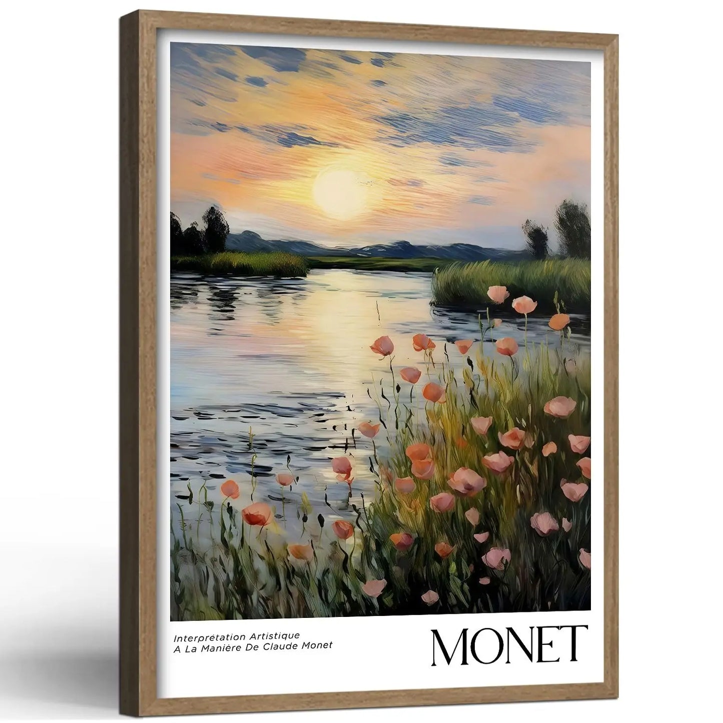 2Pcs Framed Canvas Wall Art Countryside Artwork Prints Landscape Posters Gallery Retro Classic Nature Pictures Home Decor Living Room Bedroom Office Farmhouse 12X16 Inch Ready to Hang