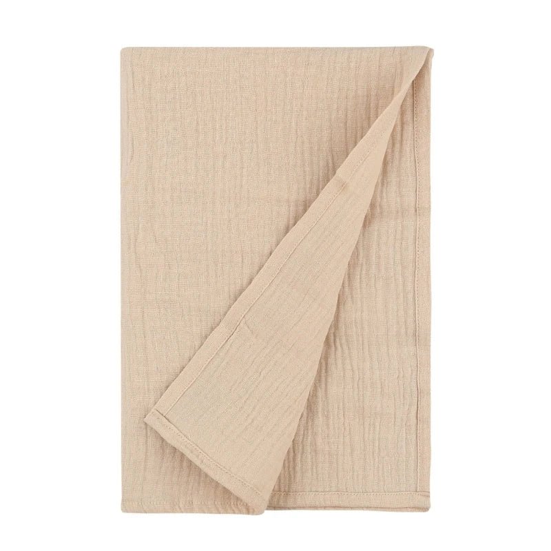 Baby Muslin-Towel Cotton Swaddle Blanket Infant Summer Thin Quilt High Absorbent Bath Towel Air Conditioned Room Blanket