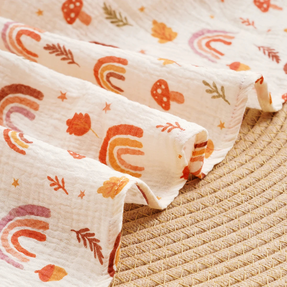 All Season New Arrival 100% Cotton Baby Muslin Swaddle Blanket Newborn Bath Towel Cute Infant Quilt Size 100x100cm