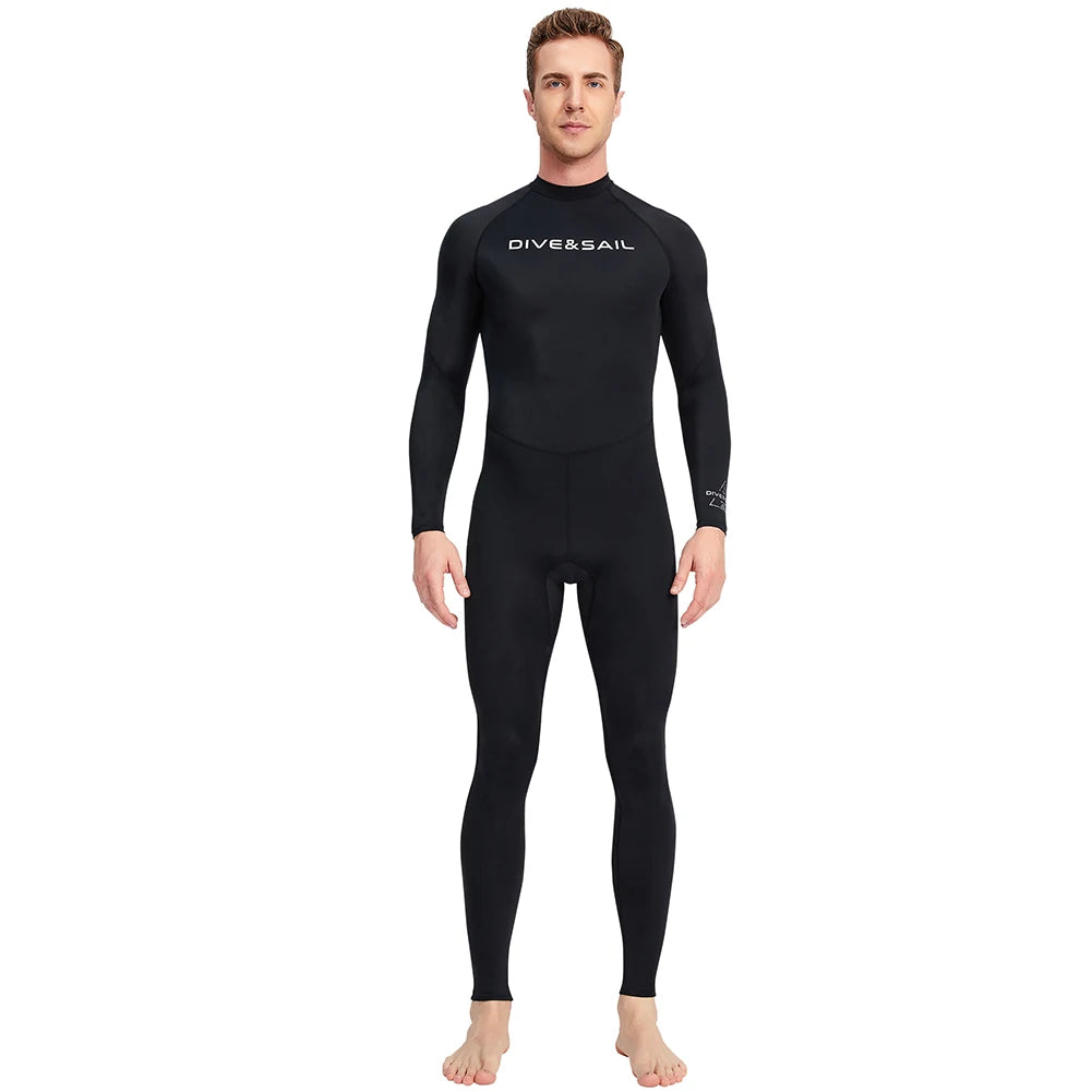 Men Diving Skin Clothes Long Sleeve Sunscreen Snorkeling Surfing Swimsuit Cold Proof Elastic Anti-scratch Water Sports Equipment