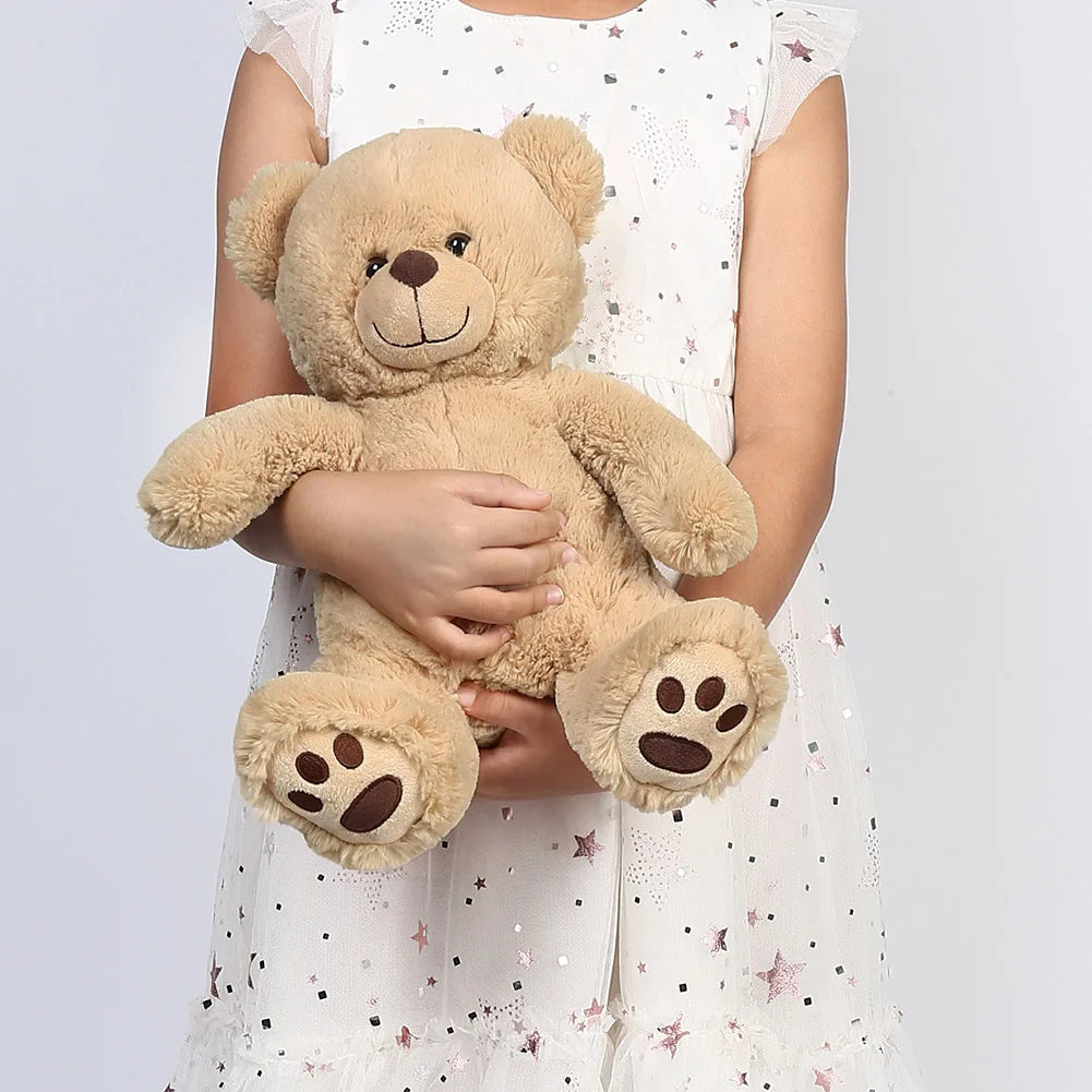 Brown Teddy Bear Stuffed Animals, 12'' Cute Plush Teddy Bear Toy, Plushies for Kids Toddlers Boy Girls Birthday Christmas Gifts