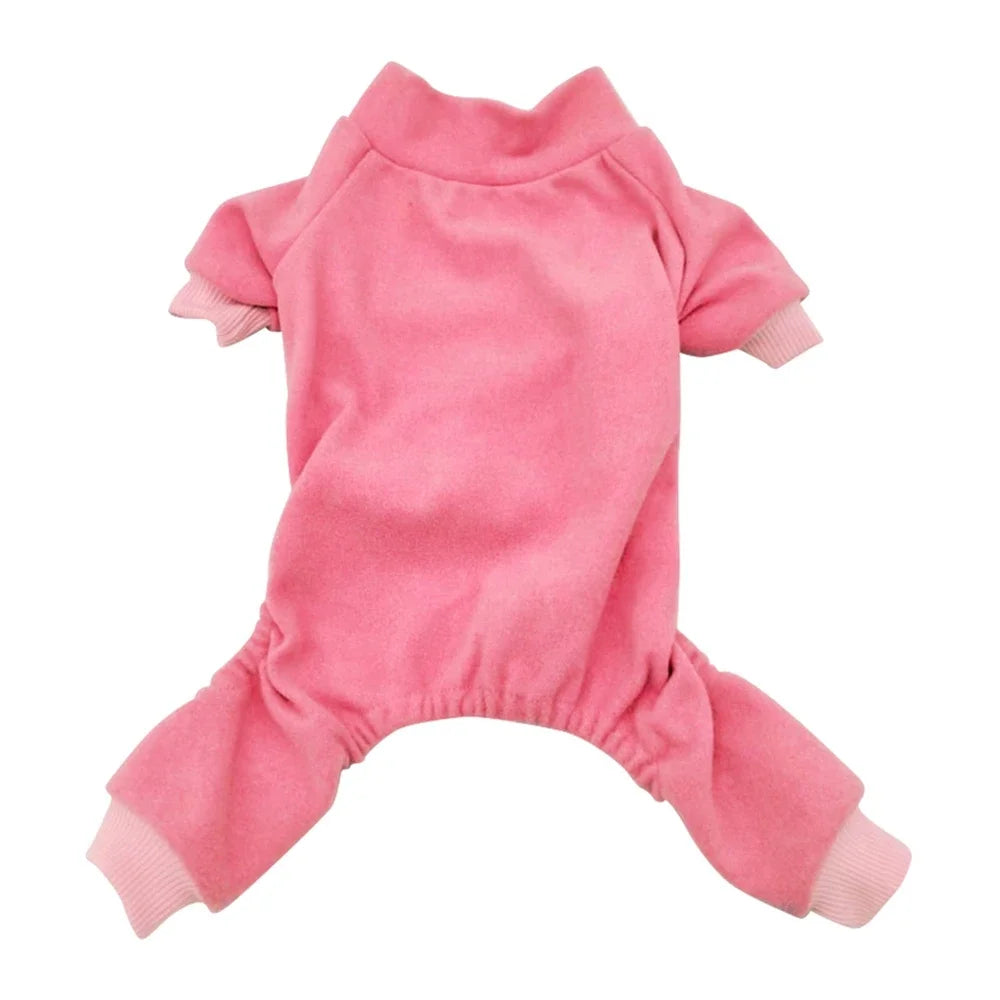 Winter Fleece Dog Pajamas Pet Clothes For Small Medium Dogs Cat Pyjama Puppy Jumpsuit for Dogs Sleepingwear Warm Clothing Coat