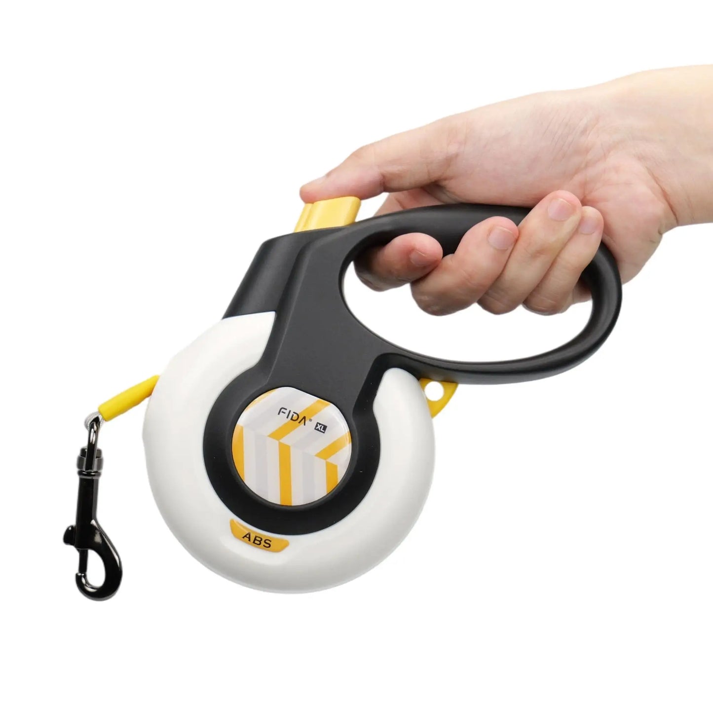 Smart Auto-Brake Retractable Dog Leash 16Ft 5M Heavy Duty No Pull Pet Walking Lead Rope Tangle-Free One-Hand Lock Anti-Slip Soft Handle for Medium Large