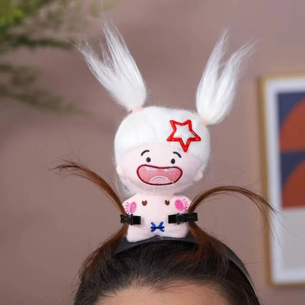 New Cartoon Wash Face Hairband Soft Headpiece Funny Doll Headband Women Girl Hair Accessories Hairstyle Fixing Tool Hair Band