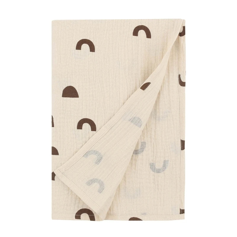Baby Muslin-Towel Cotton Swaddle Blanket Infant Summer Thin Quilt High Absorbent Bath Towel Air Conditioned Room Blanket