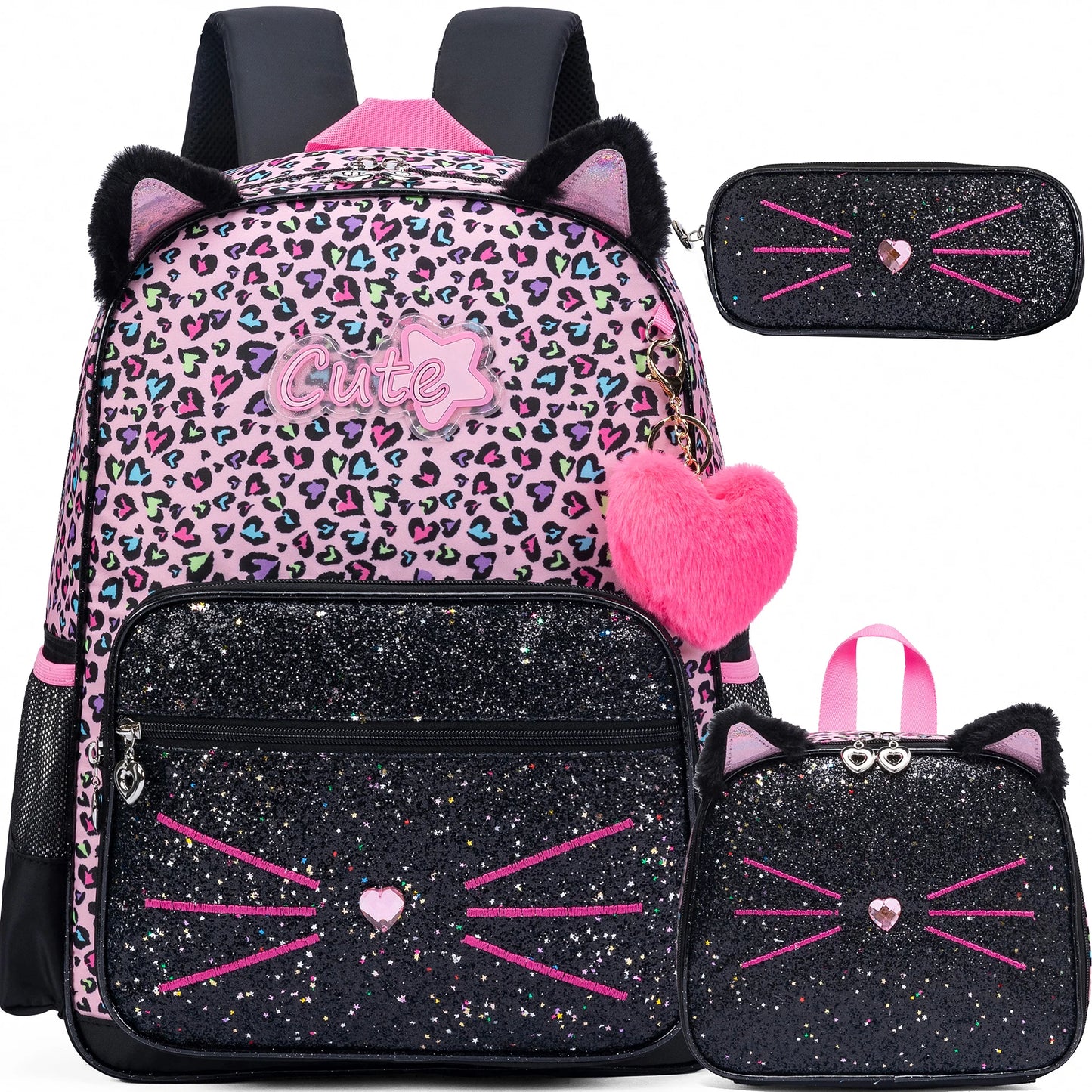 Backpacks for Girls Backpacks for Elementary Preschool Students Kids School Backpack with Lunch Bag Gift Package
