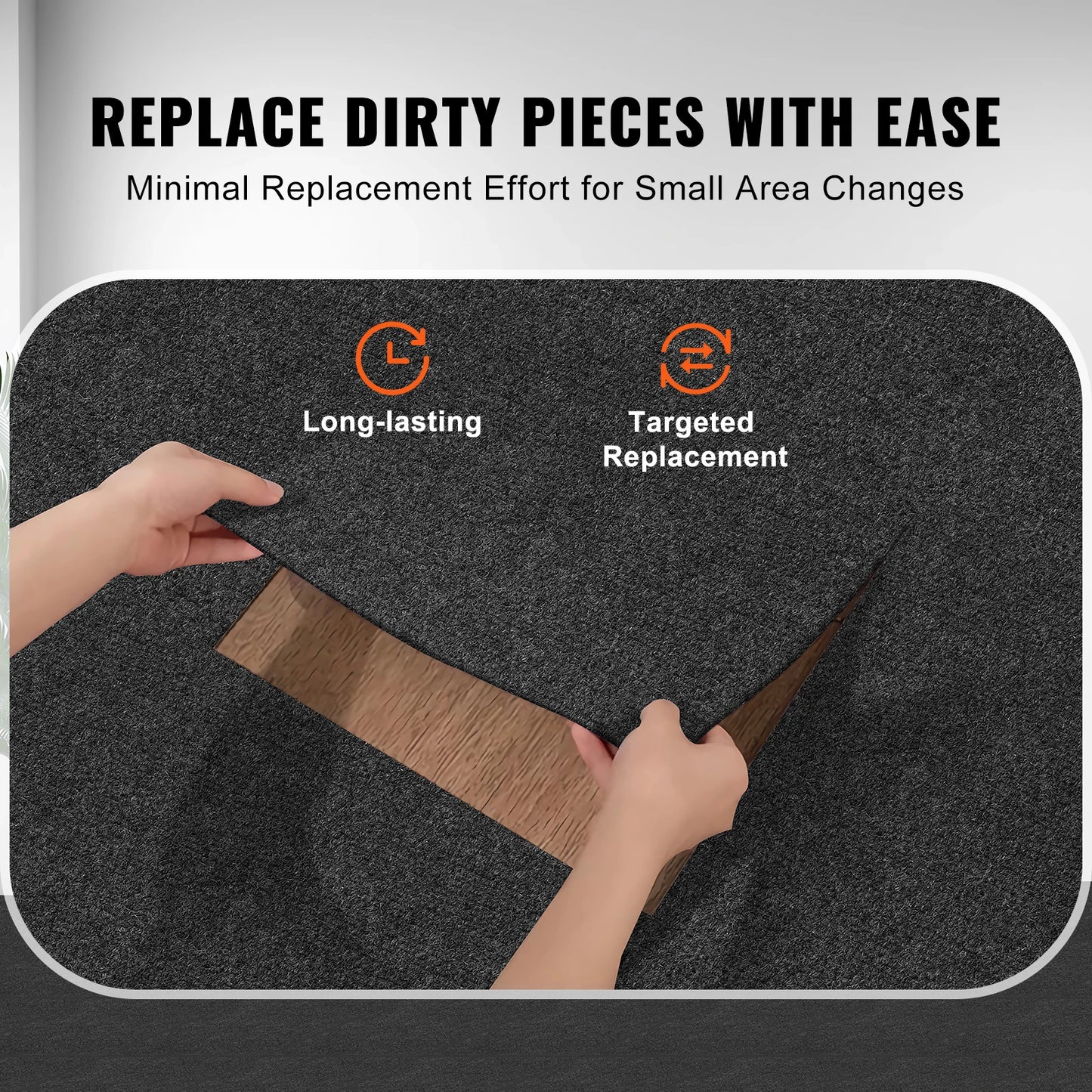Carpet Tiles Peel & Stick Self Adhesive Carpet Floor Tile Soft Padded Carpet Tiles Bedroom Living Room Indoor Outdoor