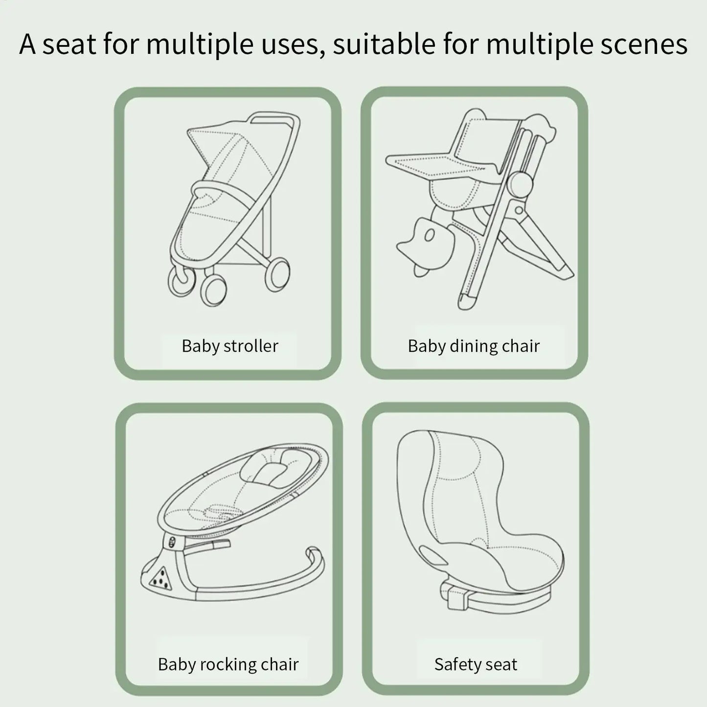 Baby Stroller Cooling Seat Pads for Summer Seats Cushion Kids Pram Comfortable Soft Pad Baby Sleep Cushions Breathable Pram Mats