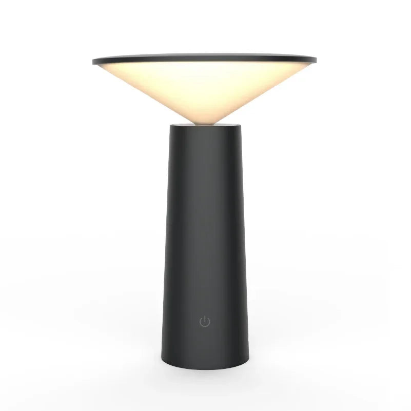 Nordic minimalist style table lamp with USB charging function for creative decoration of dining room and bedside.