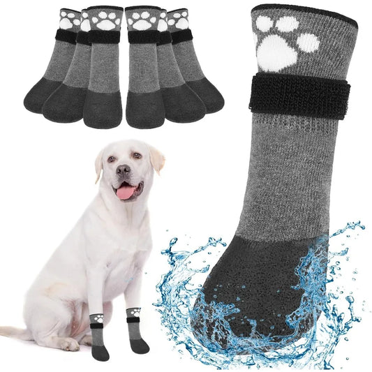Anti Slip Dog Boots Paw Protectors for Hot Pavement to Prevent Licking Waterproof Dog Shoes for Small Medium Large Senior Dogs